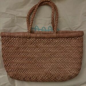 DRAGON DIFFUSION Mini Flat Gora leather basket bag